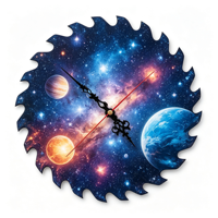 Horloge à sublimation en forme de lame de scie, Horloge murale vierge en MDF blanc, Horloge en bois personnalisable, Meilleures ventes au Canada