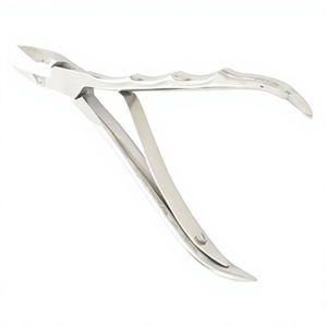<b>Cuticle</b> <b>Nipper</b> with Fingerprint Grip Handle Hot Selling Precision Nail Clipper Premium One-Sided Stainless Steel - Product Image 1