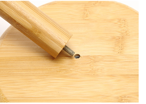 Supporto per asciugatura ad aria con 6 ganci rimovibili in <span class=keywords><strong>noce</strong></span> in piedi tipo portabicchieri in legno tazza da caffè forma albero organizzatore tazza - Product Image 4