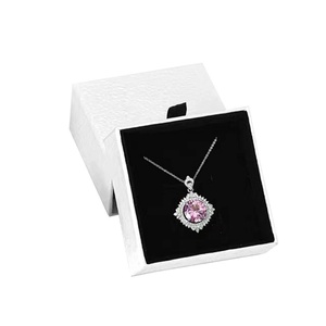 Caja y Bolsa de Embalaje de Joyería de Lujo Blanca y Negra al por Mayor, Caja para Pulseras, Collares y Pendientes con Logotipo Personalizado - Product Image 3