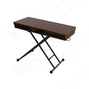 Маленький складной компьютерный стол, деревянный прямоугольный складной обеденный стол для дома и офиса, мебель
