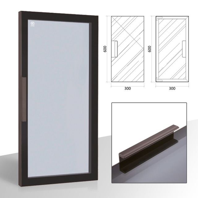 Italian Style Luxury Modern Aluminum Framed Cabinet Doors for Aluminum Closet Glass Door Wardrobe Door