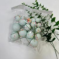 Fournitures de fête 20 pièces mélangées dans un sac de taille différente type de sucre forme ronde fausse boule décoration de gâteau