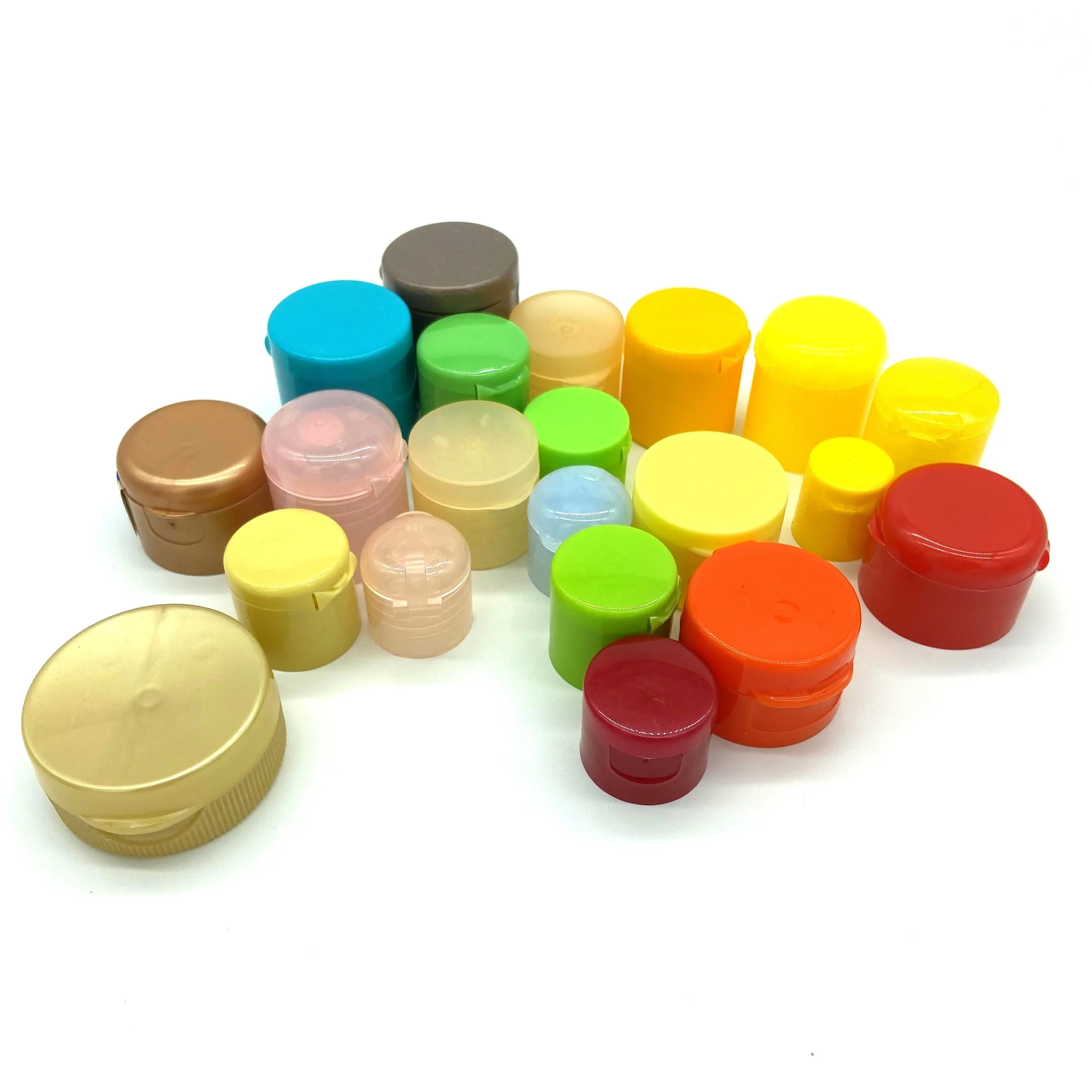 Customized Plastic butterfly cover with flip top twist cap for plastic bottle lid