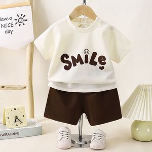 Ensembles de vêtements pour garçons en bas âge 1 2 3 4 5 6 ans, été, décontractés, t-shirt à manches courtes, shorts, 2 pièces, vêtements décontractés pour bébés garçons - Product Image 5