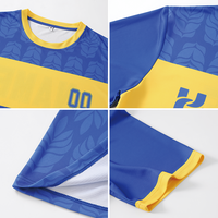 Ensemble de maillots de football personnalisés en sublimation intégrale, respirants, à séchage rapide, en polyester, pour équipes