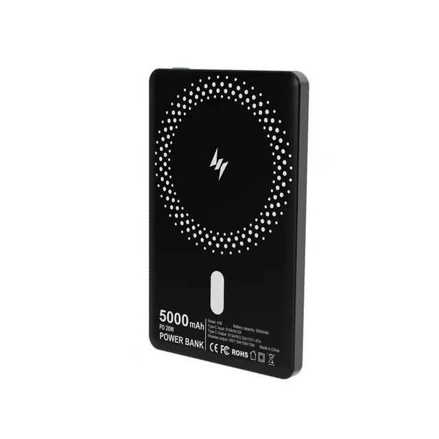 Slim Magnetic Power Bank With PD20W 2023 Newest Ultra  Fast Charging 15W Wireless Magnetic Charger Power Bank 5000Mah