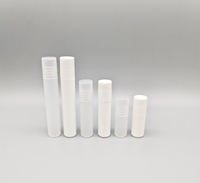 Bouteille à bille ronde droite translucide blanche de 3 ml/5 ml/8 ml pour crème contour des yeux, flacon portable en plastique, flacon à bille anti-démangeaisons, vente en gros
