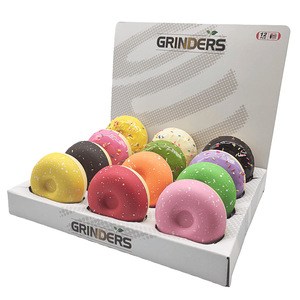 Nouveauté : Broyeur à herbes en alliage de zinc, coloré, en forme de donut, cadeau créatif pour fumeurs de tabac - Product Image 5