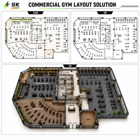 SK Fitness Factory Direct – Ensemble complet d'équipements de gym commerciaux : cardio, musculation, poids libres – Solution de gym OEM/ODM
