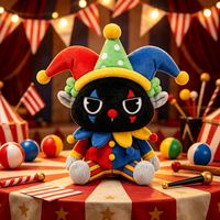 Jouets en peluche OEM, clown corpulent personnalisé pour Halloween, animal en peluche avec détails colorés pour enfants de tous âges, décoration