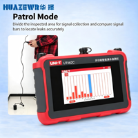 Detektor Kebocoran Pipa Multifungsi UNI-T Portable UT-662D/UT-662E Layar Sentuh 7 Inci untuk Inspeksi Pipa Dalam dan Luar Ruangan