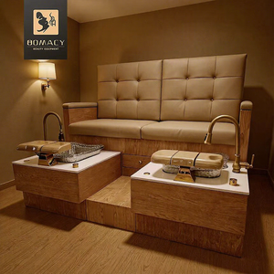 Chaise de pédicure pour hommes, vente chaude, sans plomberie, double banc de pédicure, station pour équipement de salon, mobilier - Product Image 1