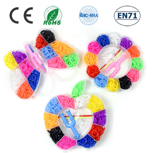 प्लास्टिक इंद्रधनुष बुने हुई अंगूठी तितली ब्रेसलेट बॉक्स/इंद्रधनुष रबर बैंड द्वारा 7-12 वर्ष की आयु के लिए डिय खिलौने - Product Image 6