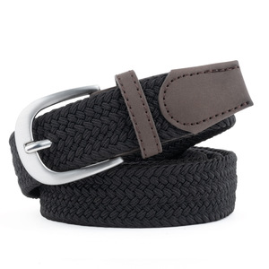 Amostras Disponíveis: Cintos Elásticos Versáteis em Liga de Zinco Bege com Tecido de Poliéster e Elastano, Cintos Eletroplatinados para Homens, Presente para Homens - Product Image 5