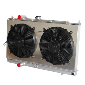 Radiatore di Raffreddamento in Alluminio Completo con Ventola e Copertura per Mitsubishi Lancer <span class=keywords><strong>Evolution</strong></span> 4/5/6 2000- (<span class=keywords><strong>Evolution</strong></span> 9) - Ricambio Auto - Product Image 3