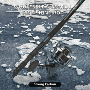 Canne à pêche à la ligne en eau douce à queue plate en 2 sections, action rapide, en carbone, pour la pêche en rivière, pêche hivernale, fabricant OEM personnalisé - Product Image 2
