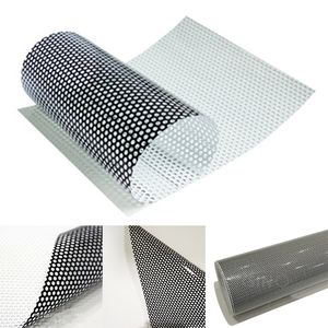 Película de PVC Perforada de Visión Unidireccional para Decoración de Autobuses y Tiendas o Publicidad, Impresión Digital para Exteriores, Autoextinguible - Product Image 2