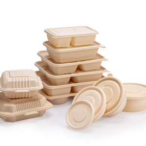 Eco-Friendly Biodegradable Corn Pulp Take Out Food Containers <b>Lunch</b> Salad Meal Storage <b>Boxes</b> - Product Image 1