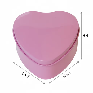 Boîte <span class=keywords><strong>en</strong></span> fer blanc exquise <span class=keywords><strong>en</strong></span> forme de cœur, personnalisée pour l'emballage de bonbons, chocolats et biscuits - Product Image 3
