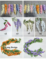 Promo! Bunga Wisteria Buatan Warna-warni Harga Grosir untuk Dekorasi Pernikahan dan Acara