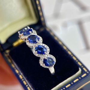 Bague Xinfly en or massif 18 carats avec saphir naturel bleu antique de 0,14 ct et diamant de 1,2 ct, vente en gros - Product Image 5