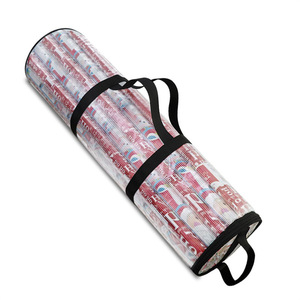 Sac de rangement pour cadeaux de Noël, rond, en tissu non tissé, avec poignée, pour le rangement des fêtes - Product Image 5