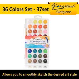 <span class=keywords><strong>Set</strong></span> di Colori ad Acquerello Solidi Giorgione 12/16/24/28/36/48 Colori per Carta con Scatola in Plastica e Pennello in Nylon Gratuito - Product Image 6