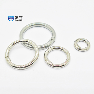 EWANG Fábrica al por mayor Plata 3,8*19mm Aleación de zinc O Forma Anillo de resorte - Product Image 5