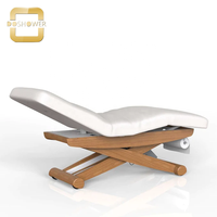 Table de massage et de spa électrique en bois avec lit de massage portable avec roues pour table de massage élévatrice électrique