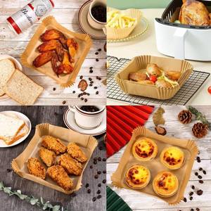 Papiers de cuisson écologiques antiadhésifs, réutilisables, résistants à l'eau et à l'huile pour friteuse à air, 100 pièces, 1,3 pouce - Product Image 4