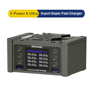 V-Power Super veloce caricatore USB Multi-porta Display digitale per telefoni cellulari compatibile <span class=keywords><strong>meccanico</strong></span> 6 telefono Pad orologio ricarica rapida - Product Image 5