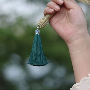 Handmade Bamboo Fan Straw Woven Foldable Eco Friendly Handheld Cooling Fan For Hanfu Style Ancient Fashion Gift - Product Image 4
