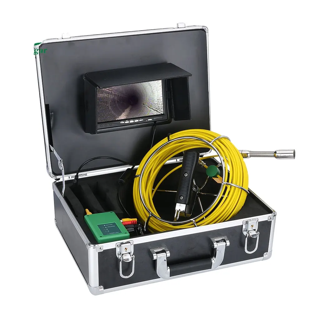 F9723WF-30M Digital Waterproof Pipe Sewer Inspection Camera with WiFi Wireless DVR Function 30M Cable