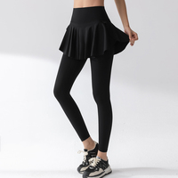 Nouvelle conception 2025, jupe-short de sport pour femme, taille haute, pour la course à pied, la salle de sport, le tennis, leggings de yoga 2 en 1, effet push-up