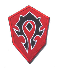 Badge en feutre brodé fait main Alliance Horde, double face en PU pour brassard, camouflage, patch de jeu Warcraft - Product Image 5
