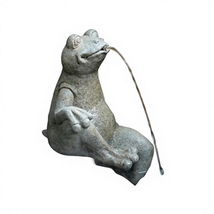 Fontaine de grenouille décorative créative pour aménagement paysager de cour de <span class=keywords><strong>moulin</strong></span> <span class=keywords><strong>à</strong></span> <span class=keywords><strong>eau</strong></span>, dispositif de circulation d'<span class=keywords><strong>eau</strong></span> pour balcon, ornement animal artificiel - Product Image 1
