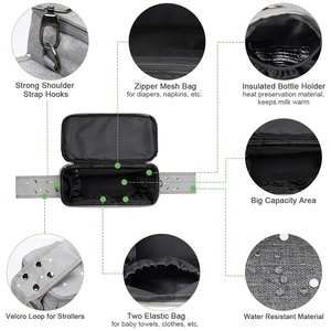 Borsa Termica Impermeabile per Biberon, Organizzatore da Viaggio per Pannolini e Accessori per Passeggino a Prezzo Conveniente - Product Image 4