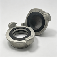 Tapa Ciega de Alta Resistencia para Manguera Contra Incendios KD66 de Aleación de Aluminio con Cadena, Tapón Final para Hidrante Contra Incendios Estándar GOST