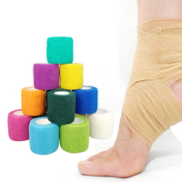 Pansement auto-adhésif non tissé facilement déchirable, bandage élastique cohésif pour animaux