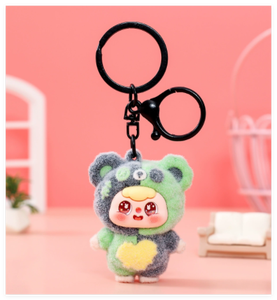 Cadeaux mignons tendance : figurines et ornements 3D Kawaii, mini <span class=keywords><strong>porte</strong></span>-clés en métal floqué pour sac d'école, breloque de voiture - Product Image 5