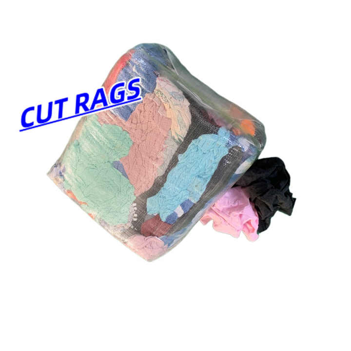 Customized Size 10kg Bag Bleached Hosiery T Shirt Rags Cotton Tube ...