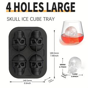 Moule à glaçons en silicone 3D personnalisé et écologique, facile à utiliser, plateau à fruits, compatible lave-vaisselle, pour la maison, la préparation de glaces d'Halloween - Product Image 4