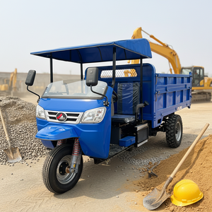 รถดัมพ์สามล้อสำหรับพื้นที่ขรุขระ รุ่นขับเ<span class=keywords><strong>ค</strong></span>ลื่อนสี่ล้อ พร้อมยางขนาดใหญ่ สำหรับพื้นที่เหมืองและถนนที่ไม่ได้ปูผิว - Product Image 1