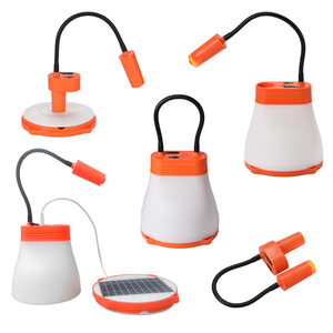 Năng lượng mặt trời Powered LED Cắm trại đèn lồng IP65 không thấm nước 36.6h chế độ thấp độ bền đa-chế độ đèn pin ánh sáng ban đêm năng lượng mặt trời/USB - Product Image 4