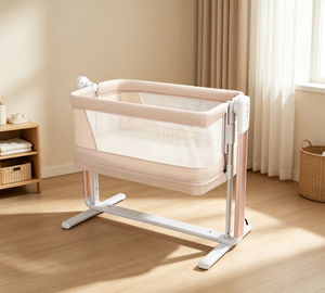 <span class=keywords><strong>Culla</strong></span> <span class=keywords><strong>Elettrica</strong></span> in Metallo per Neonati, Altura Regolabile, con Funzione Oscillante, Inclinazione Anti-reflusso e Rete Traspirante - Product Image 1