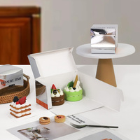 Vente en gros de boîte d'emballage en papier Offre Spéciale feuille d'argent avec boîte d'emballage en papier pour mélanges à gâteaux personnalisés boîte d'emballage en papier pour desserts