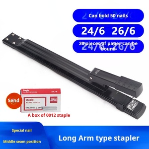<span class=keywords><strong>Agrafeuse</strong></span> à <span class=keywords><strong>bras</strong></span> <span class=keywords><strong>long</strong></span> pour reliure à cheval, format A3, électrique, pour la reliure de livres et l'usage bureautique - Product Image 2