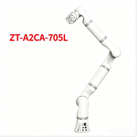 Bras de robot collaboratif à longue portée à 7 axes TCB705L, charge utile de 5 kg, rayon d'action de 1161,5 mm, IP54, cobot industriel haute précision