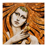 Décoration d'intérieur en gros, impression numérique, peinture diamant 5D, DIY, Mère Nature, toile polyester 30x30cm